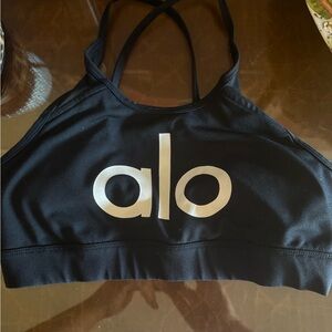ALO Yoga Black Sports Bra - XXS-XS